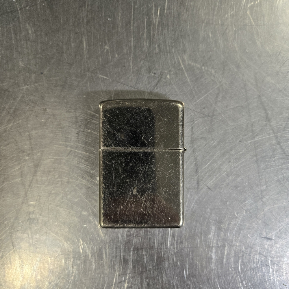 Vintage Silver Zippo Lighter Flint Replaced Working